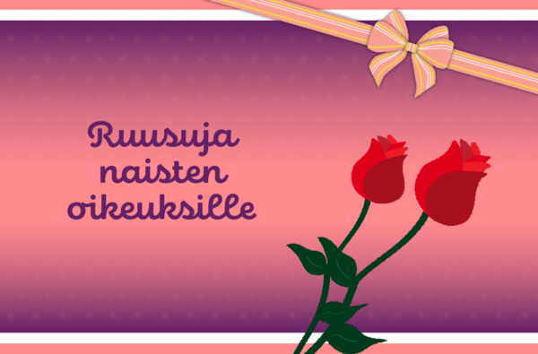 Ruusuja naisten oikeuksille E-kortti